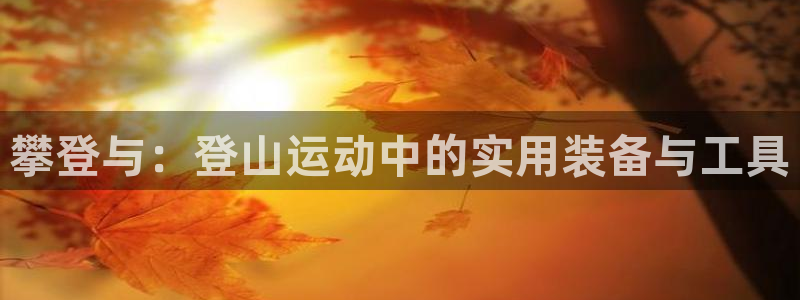 凯捷体育招商电话号码：攀登与：登山运动中的实用装备与工具