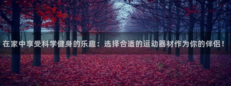 凯捷体育平台APP：在家中享受科学健身的乐趣：选择合适的运动