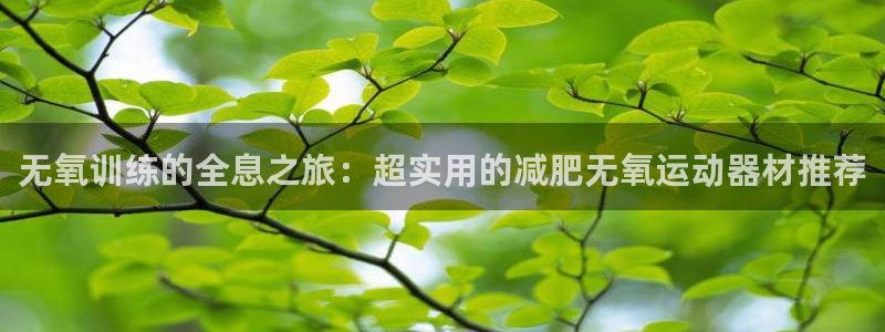 意昂平台体育：无氧训练的全息之旅：超实用的减肥无氧运
