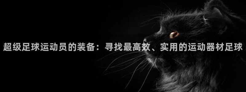 凯捷体育平台注册流程视频：超级足球运动员的装备：寻找