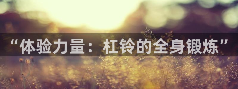 凯捷体育平台注册流程图:“体验力量:杠铃的全身锻炼”