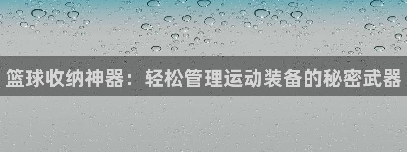 凯捷体育娱乐代理怎么样：篮球收纳神器：轻松管理运动装